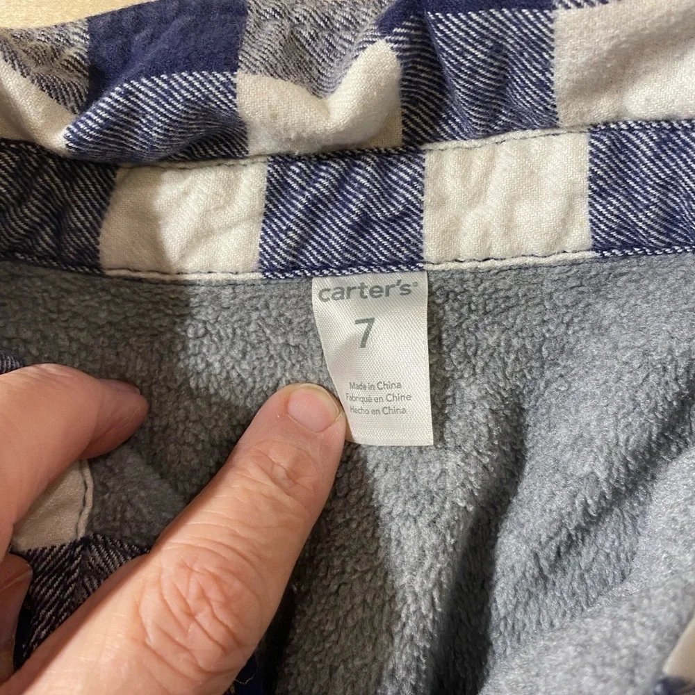 Carter’s Fleeced Lined Shirt Jacket Size 7 (FC)